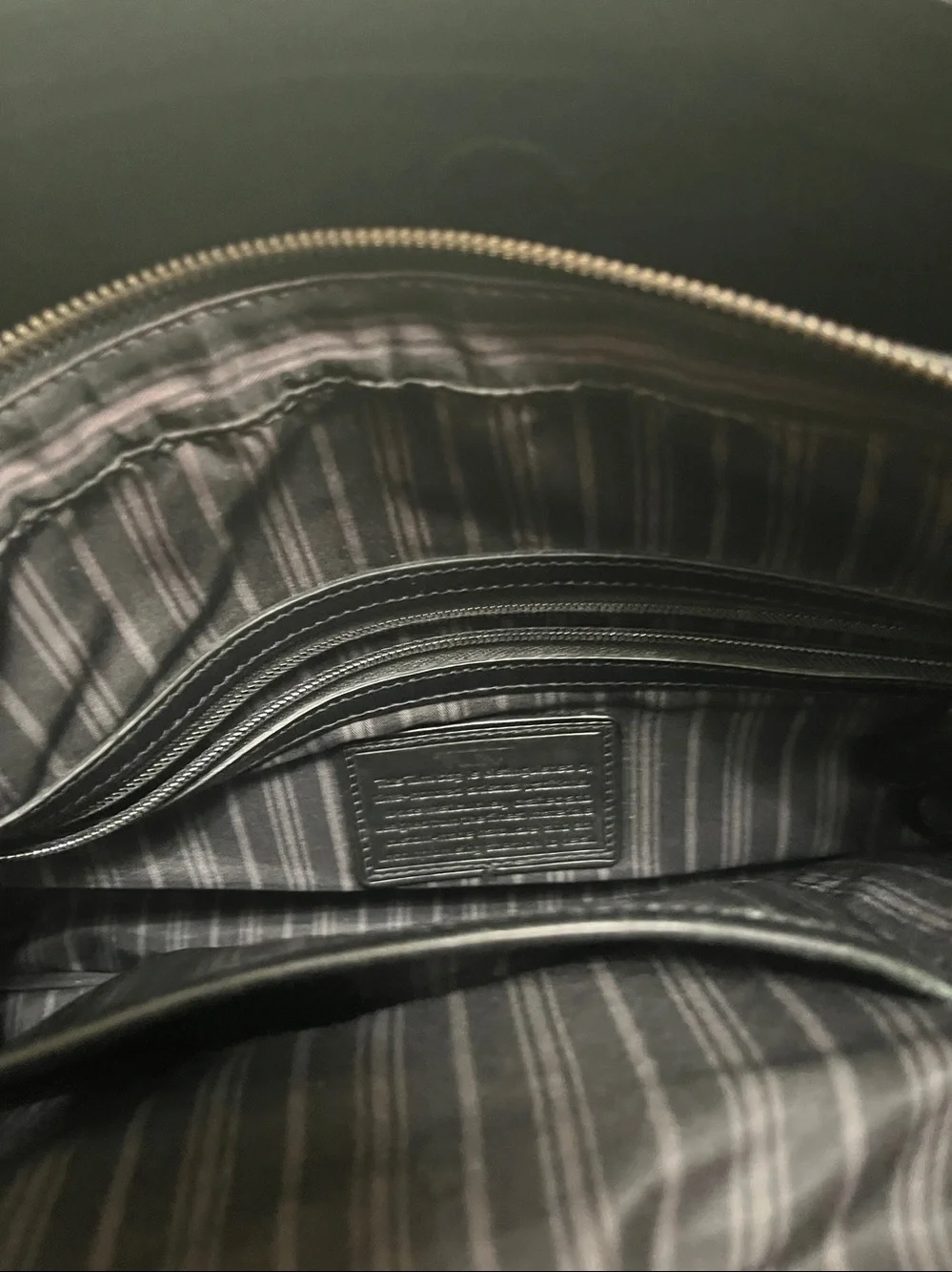 Tumi Black Leather Briefcase with Shoulder Strap